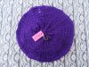 1X Crochet Knit French Beret Beanie Hat - Purple