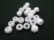 800Pcs White Plastic Barrel Pony Beads 11x9mm (image for) 800Pcs White Plastic Barrel Pony Beads 11x9mm