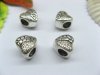 20pcs Tibetan Silver Love Heart Beads European Design