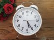 1X Gaint White Classic Bedside Clock Alarm Clock (image for) 1X Gaint White Classic Bedside Clock Alarm Clock