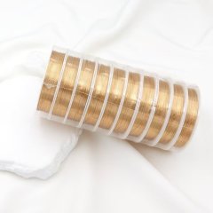 10 Rolls X 12Meters Copper Line Tiger Tail Wire 0.4mm KC Golden (image for) 10 Rolls X 12Meters Copper Line Tiger Tail Wire 0.4mm KC Golden