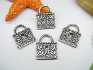 20pcs Metal Lock Charms yw-ac-mc16 (image for) 20pcs Metal Lock Charms yw-ac-mc16