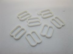 (image for) 500Pcs White Garter & Bra Strap Sliders 10mm