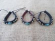 (image for) 12X Leatherette Bracelets with Gemstone Charms Assorted