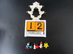 (image for) 12Sets White Calendar Christmas Tree Home Desk Decoration Xmas