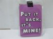 (image for) 10Pcs Luggage Tag "PUT IT BACK,IT'S MINE"