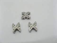 (image for) 10 Alloy Rhinestone 2-stranded Spacer Bars Finding