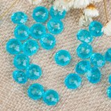 500g (2600Pcs) Rondelle Faceted Arylic Loose Bead 8mm Blue