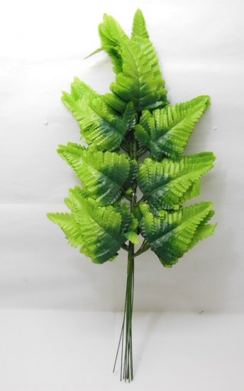 12Branch X 7 Leaves Artificial Fern Leaves - Click Image to Close