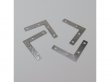 100Pcs Angle Flat L Shaped Corner Brace Bracket 3.8x3.8x5cm