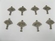 (image for) 150 Antique Bronze Fans Earring Connector Links