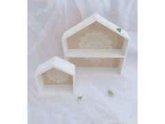 (image for) 1Set 2in1 House Shape Cake Stands Holder Wedding Party Table Dec