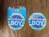 15Pcs Blue Birthday Boy Award Badge Pin Kid's Party Favors