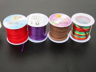 12Rolls Jewellery Thong Craft Leather String Suede Thread Colour (image for) 12Rolls Jewellery Thong Craft Leather String Suede Thread Colour