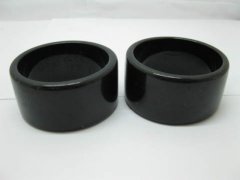 12 Wide Black Resin Bangles Bracelets 7.8cm dia. 12 Wide Black Resin Bangles Bracelets 7.8cm dia.