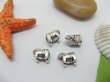(image for) 20pcs Tibetan Silver Dog Beads European Design Yw-pa-mb91