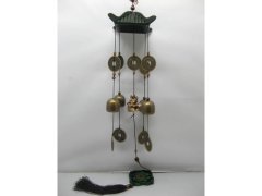 (image for) New Fengshui Elephant w/Bell Coin Wind Chime