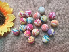 (image for) 100 Rubber Bouncing Balls 30mm Dia Mixed Colour