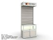 1X Glass Display Showcase Cabinet + Slatwall Display 84x40x200cm (image for) 1X Glass Display Showcase Cabinet + Slatwall Display 84x40x200cm