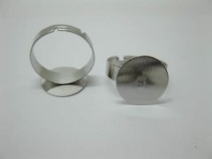 490 Round Adjustable RING Blank Bases Jewelry Finding 14mm 490 Round Adjustable RING Blank Bases Jewelry Finding 14mm