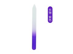 (image for) 6Pcs Purple Slim Nail File Manicure/Pedicure Polish Sanding