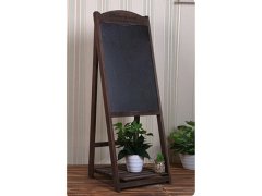 (image for) 1X Wooden Coffee Bar One Tier Shelf Planter Stand Menu Board Bla