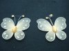 100 Orange Glitter Butterfly Fairy Wing Charms Pendants