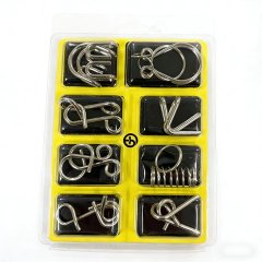 (image for) 5Sheets X 8Sets Funny Metal Chinese Magic Puzzle toy-m39