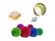 (image for) 6Sheets Pom Pom Maker Kit Fluff Ball Weaver Needle Knitting