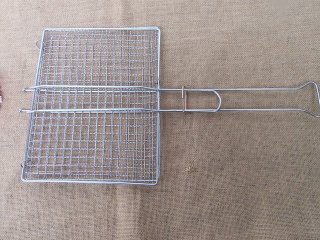 1Pc Non-Stick Reusable BBQ Camping Outdoor Grill with Handle
