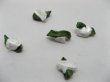 (image for) 500pcs White Craft Stain Flowers Embellishments
