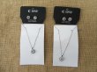 6Pkts x 2Sets Fake Diamond Necklace with Matched Earring Studs (image for) 6Pkts x 2Sets Fake Diamond Necklace with Matched Earring Studs