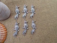 (image for) 50Pcs New Hummingbird Beads Charms Pendants Jewellery Findings