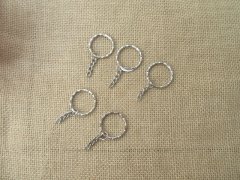 200Pcs Nickel Plated Split Ring Split Key Chain Rings w/Chain 28