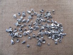 (image for) 300Grams Antique Silver Alloy Metal Beads Charms Bead Caps Assor