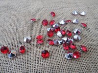 320Pcs Diamond Confetti 10mm Wedding Party Table Scatter - Red
