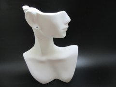 (image for) 1Pc New White Torso Mannequin Bust Jewelry Display 215mm High