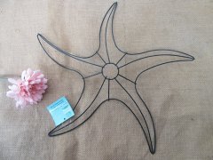(image for) 24X Starfish Wreath Ring Frame Base Wire Ring DIY Decoration Cra