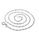 5X Fashion Nickel Singapore Chain Woven Chain Necklace Jewelry