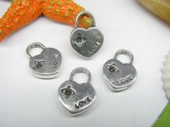 (image for) 20pcs Metal Heart Lock Charms yw-ac-mc18