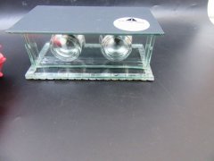 4Set Jeweled Double Votive Glass Candle Holder 4Set Jeweled Double Votive Glass Candle Holder