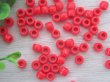 (image for) 2000 New Plastic Red Barrel Pony Beads 6x8mm