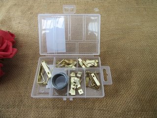 (image for) 2Packs x 47Pcs Picture Hanging Kit Hooks Frame Wall Hanging