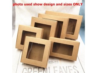 10Pcs Bomboniere Gift Boxes Window Cake Boxes Wrapping Box