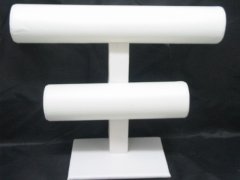 (image for) 1Pc New White 2-Layer Bracelet Jewelry Display Stand Rack