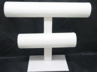 1Pc New White 2-Layer Bracelet Jewelry Display Stand Rack (image for) 1Pc New White 2-Layer Bracelet Jewelry Display Stand Rack