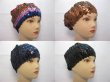 (image for) 5Pcs Elastic Ladies Sequined Hat Sequin Hat Mixed Color