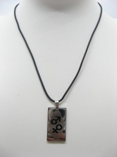 5X Men's Necklaces with Stainless Steel Pendants ne-m67 - Click Image to Close