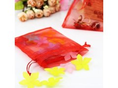 (image for) 98Pcs Red Drawstring Jewelry Gift Pouches 20x14cm