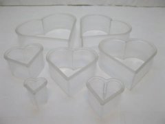 (image for) 1Set X 7Pcs Heart Biscuit Cake Cookie Cutter Mold Mould Tool